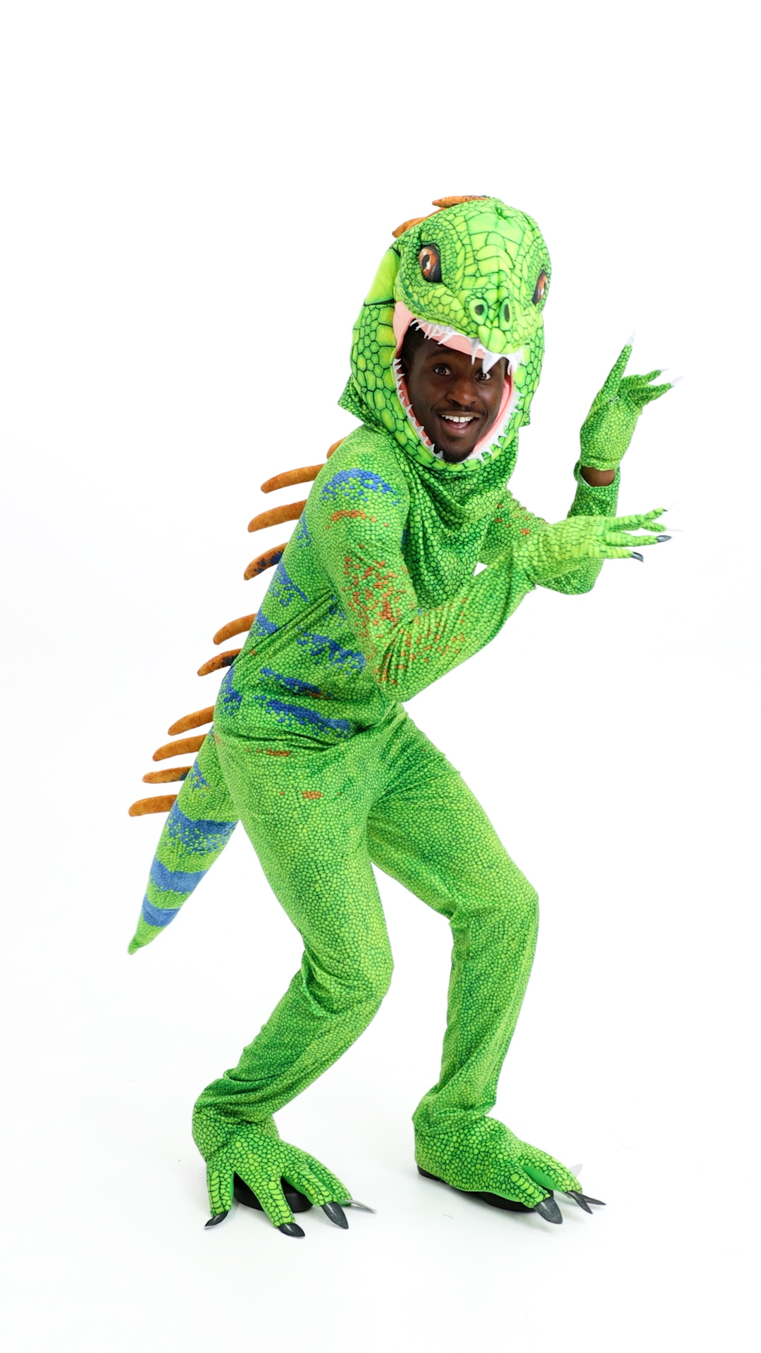 FUN3322AD Green Iguana Adult Costume